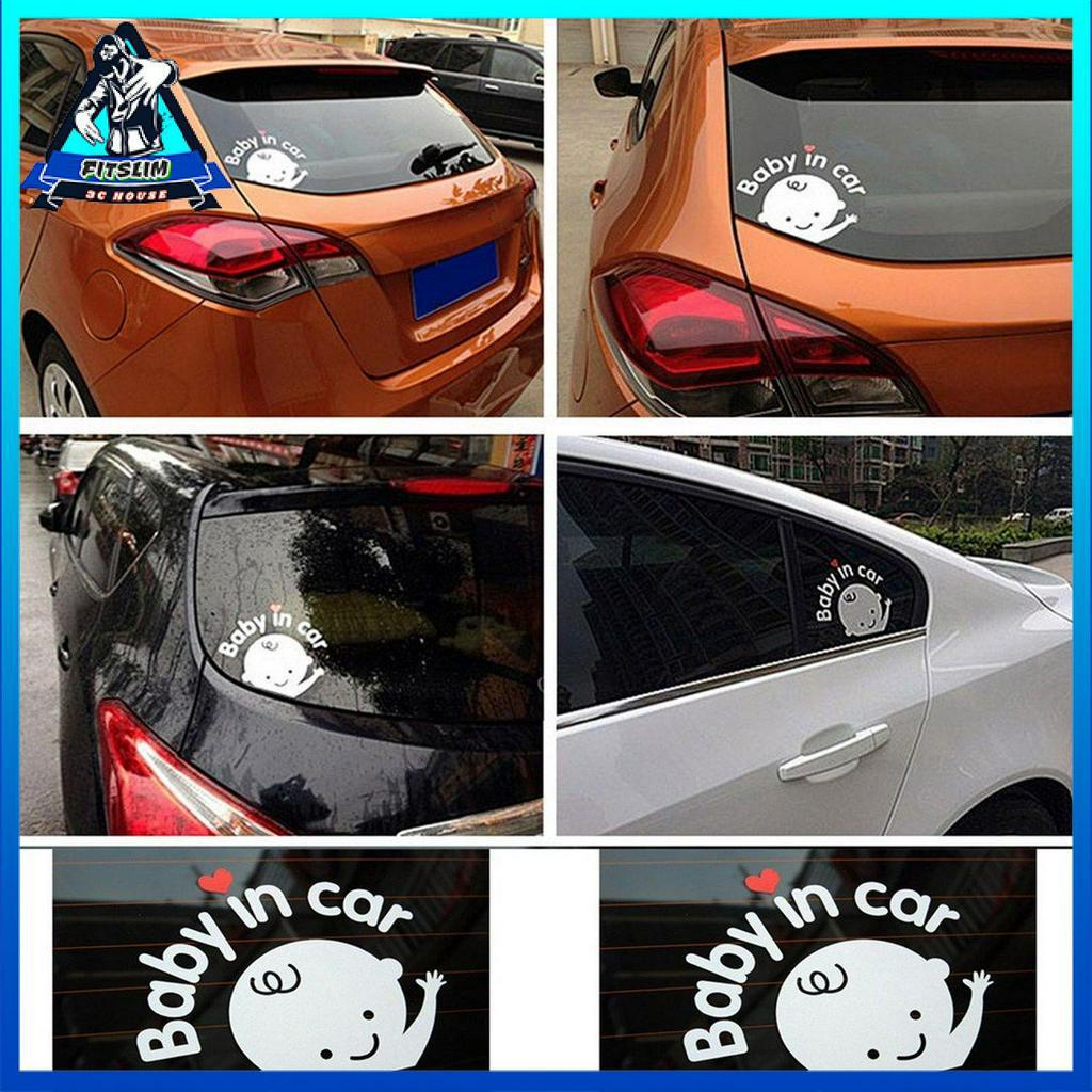 Decal Dán Xe Hơi Chữ &quot;Baby In Car&quot;
