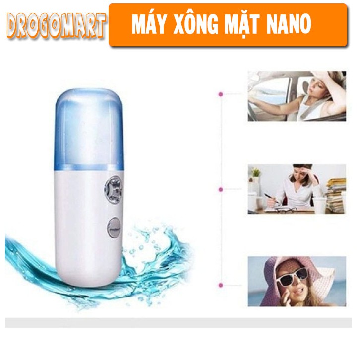 ( FREESHIP 99K ) Máy Xông Mặt Xịt Khoáng Nano Mini Phun Sương Dưỡng Ẩm Da, Sạc Điện