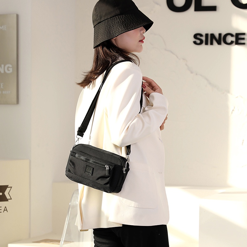 Túi Đeo Chéo Canvas Chống Thấm Nước Phong Cách Hàn Quốc Beg Tangan Wanita Murah Cantik Cho Nữ