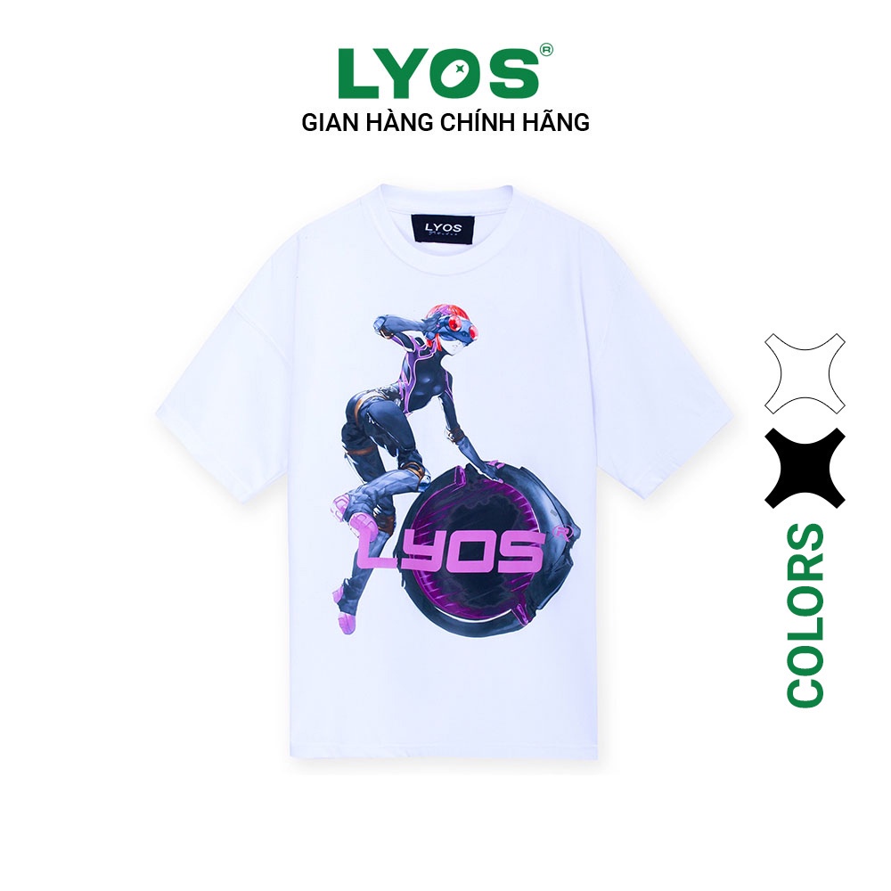   Áo Thun LYOS Myopic T-Shirt Trắng/ Đen