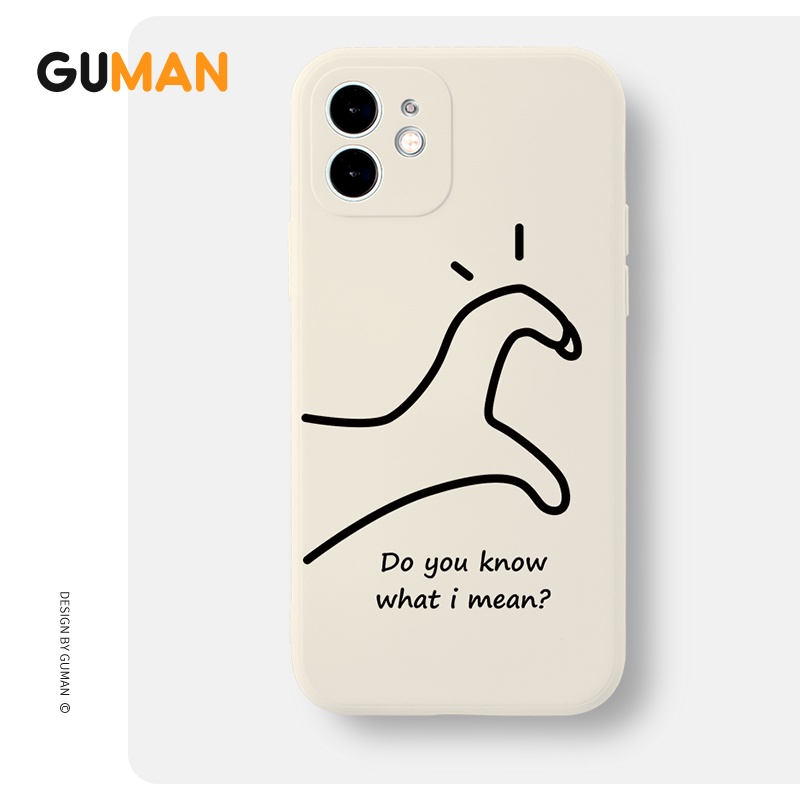 Ốp lưng GUMAN mềm cặp đôi dễ thương đẹp hài hước kute cho iPhone 14 13 12 11 Pro Max SE 2020 X XR XS ip 8 7 6 6S Plus B75