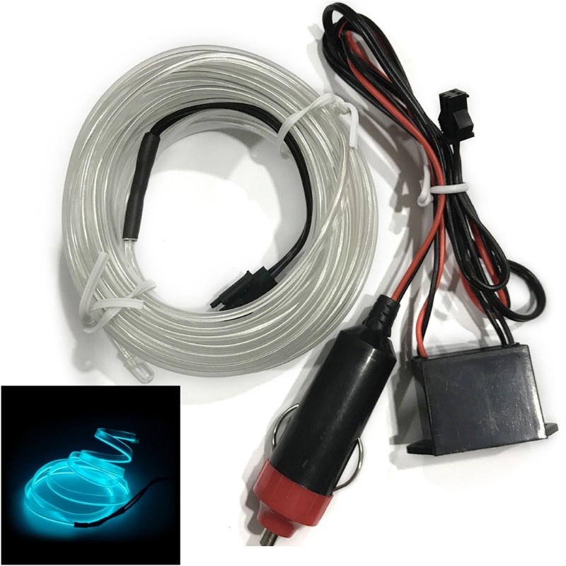 [qxx] 3m Car Interior Lighting Auto LED Strip EL Wire Rope Atmosphere Decorative Lamp