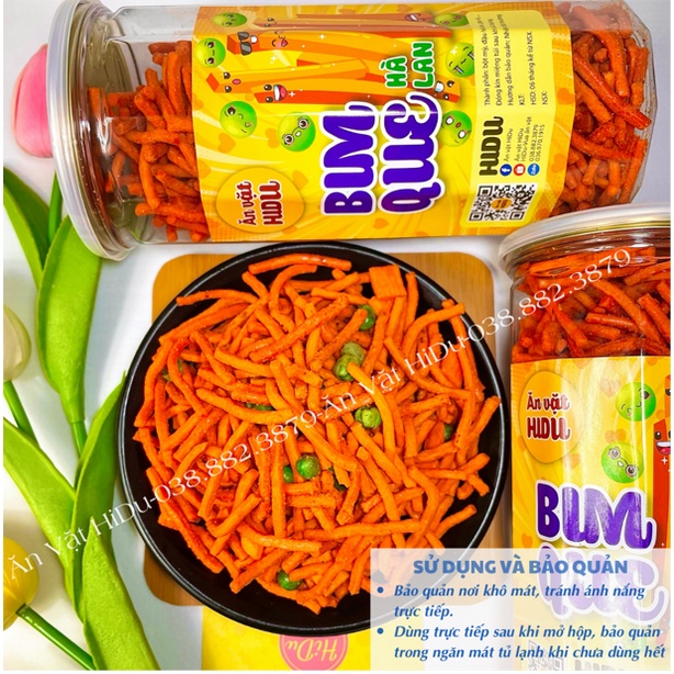 Bim bim que mix đậu hà lan cay HiDu 350gr