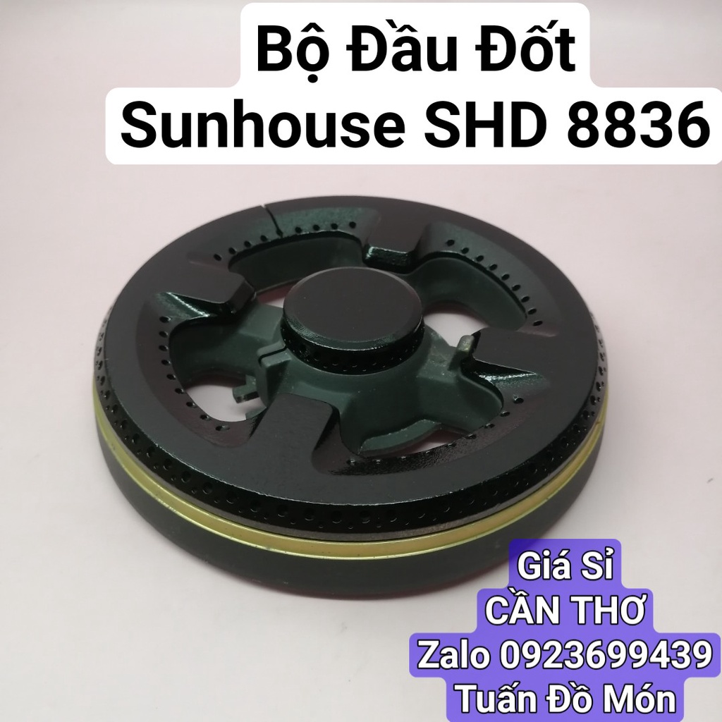 Bộ đầu đốt bếp gas âm sunhouse SHD 8836 chính hãng