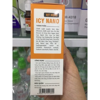Sát Khuẩn Họng Nano ICy
