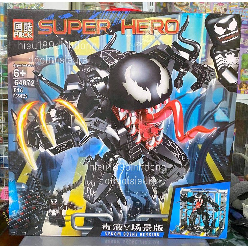 Lắp ráp xếp hình non Lego siêu anh hùng 64072 : Robot venom khổng lồ 816 mảnh