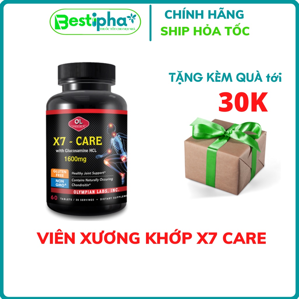 X7 Care Olympian Labs Viên uống bổ sung canxi cho xương khớp chắc khỏe nhập khẩu chính hãng hộp 60 viên