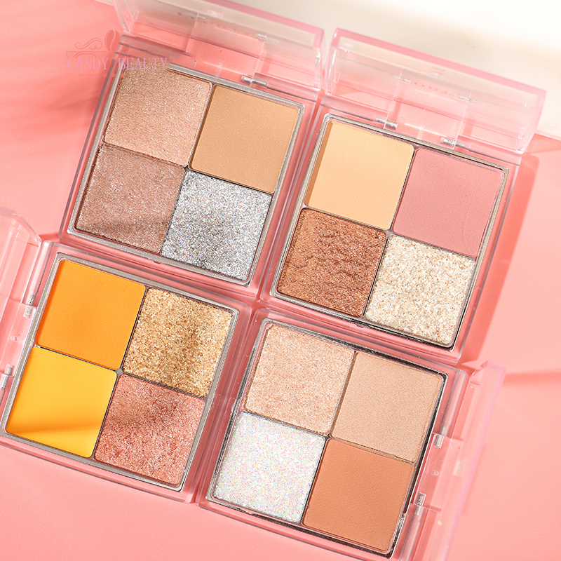 (Hàng Mới Về) Bảng Phấn Mắt Bốn Màu Trang Điểm Tiện Dụng | BigBuy360 - bigbuy360.vn