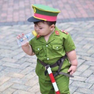 Sét đồ công an bé trai bé gái ( kèm đầy đủ phụ kiện cho bé )