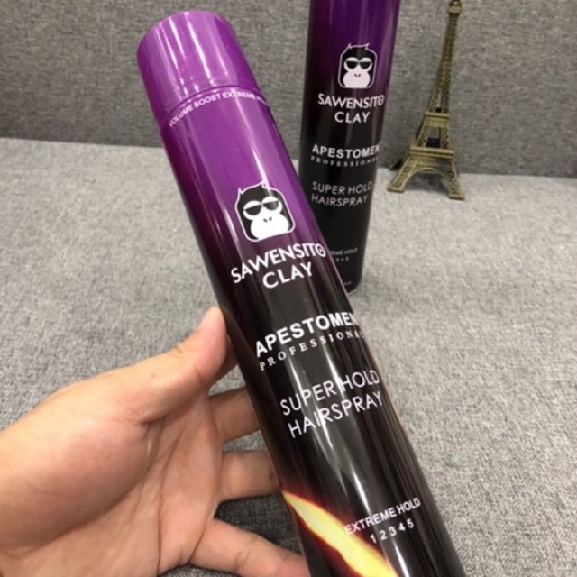 Sáp vuốt tóc nam Volcanic Clay kèm gôm xịt tóc giữ nếp tạo kiểu 420ml