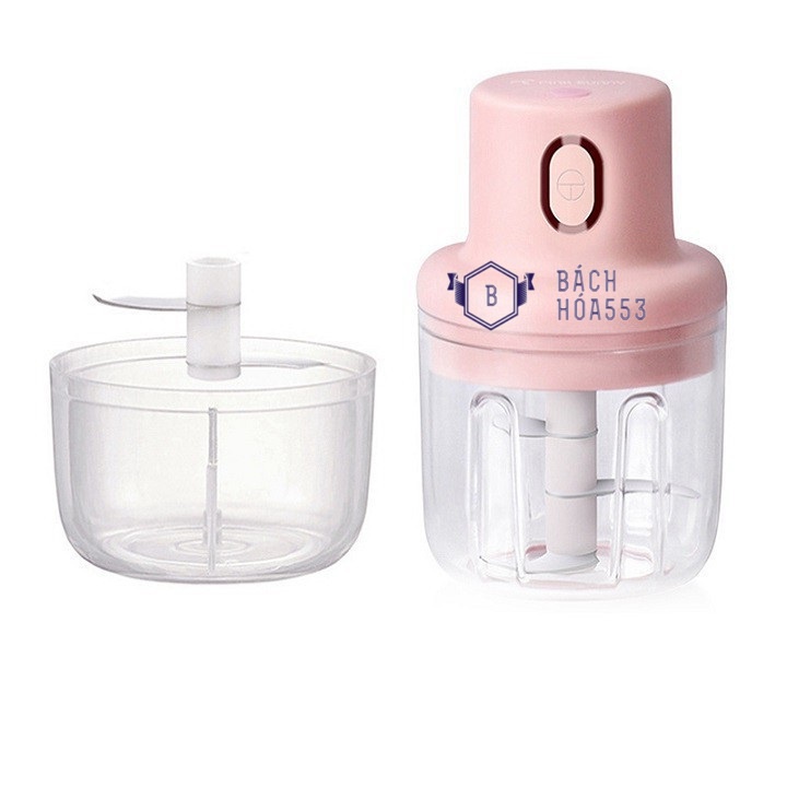 Máy xay tỏi ớt mini cầm tay sạc pin Gold Box 250ml