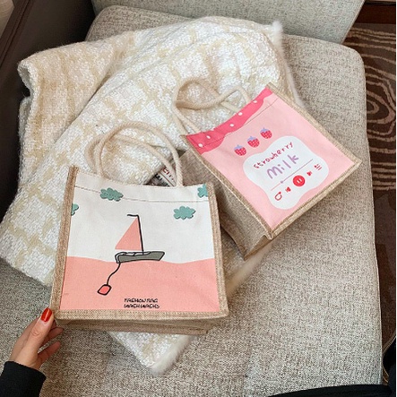Túi Cói Mini Hot Trend Nhiều Mẫu,Túi Tote Canvas