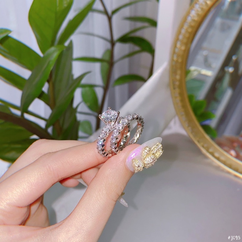 Nhẫn xi bạch kim