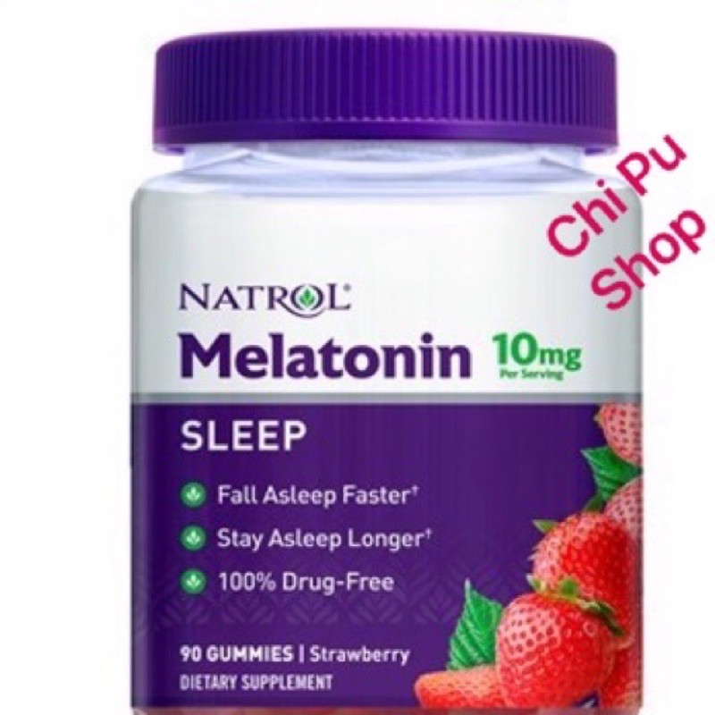 Gummies hỗ trợ ngủ ngon Natrol Melatonin 5mg 180 Viên Mới - Kẹo Dâu hỗ trợ ngủ ngon | BigBuy360 - bigbuy360.vn