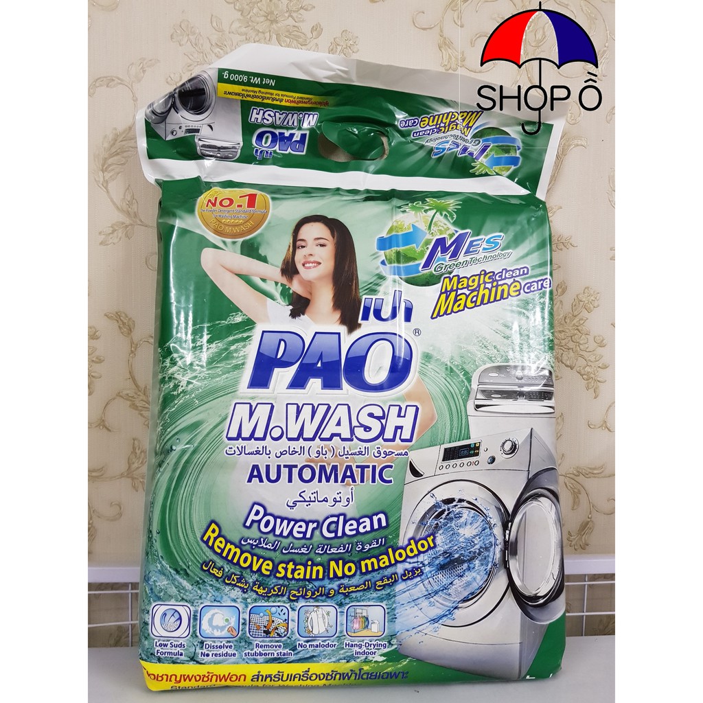 Bột giặt Pao 9kg