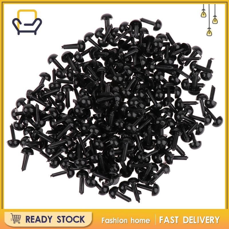 【Fashion home】 200pcs 5mm Plastic Safety Doll Eyes For Teddy Bear/Dolls/Stuffed Animal Toys