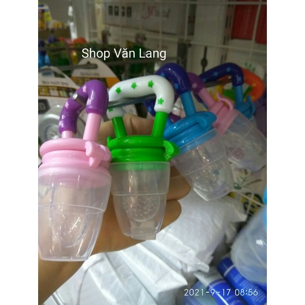 Túi Nhai Ăn Dặm Chống Hóc Cho Bé - Núm Tập Nhai Silicon Giúp Bé Tự Ăn