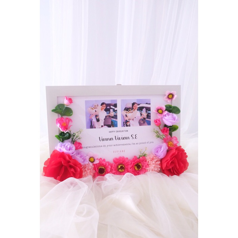 Khung Ảnh Hình Hoa / Thẻ Congratulatory Dễ Thương