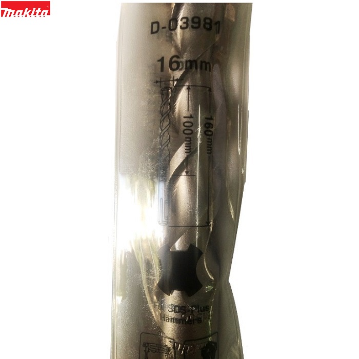 Mũi khoan bê tông Makita 16mm x 160mm D-03981