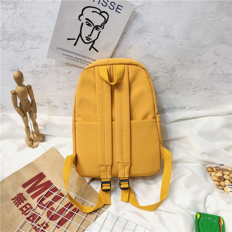 Ba lô Prettyzys kích thước 15.6 inch thời trang Hàn Quốc cho nữ