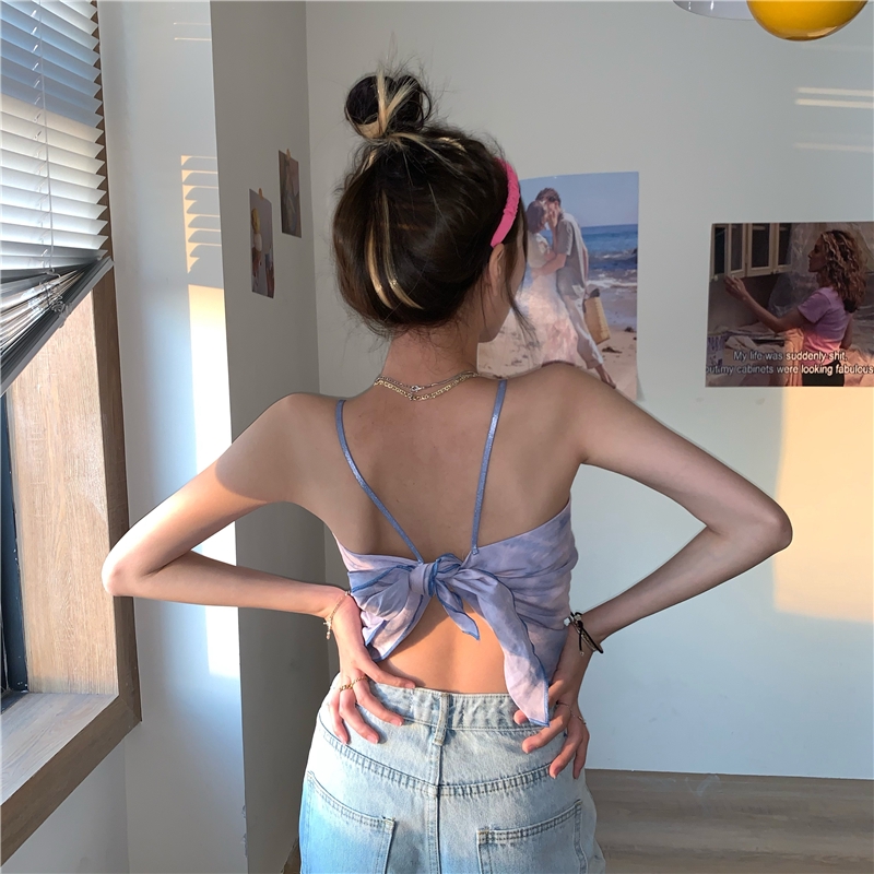 Áo Lửng Hai Dây Phong Cách Hàn Quốc Quyến Rũ Dành Cho Nữ