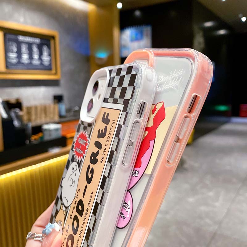 Ốp Điện Thoại Mềm Chống Sốc Hình Snoopy 3 Trong 1 Cho iPhone 13 12 11 Pro Promax 6 6S 7 8 Plus X XR XSMax