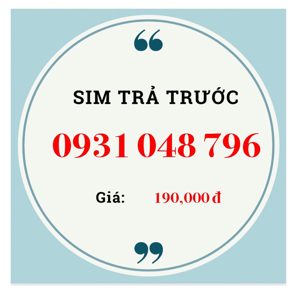 SIM MOBI 4G RẺ ĐẸP - 0931.048.796- STT83