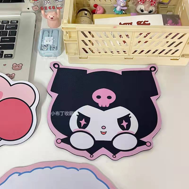 Miếng Lót Chuột Bàn Phím Máy Tính In Hoạt Hình Sanrio Kirby Kuromi Dễ Thương Chống Trượt