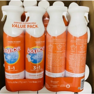 Xịt thẳng và thơm quần áo Bounce 275g của Mỹ