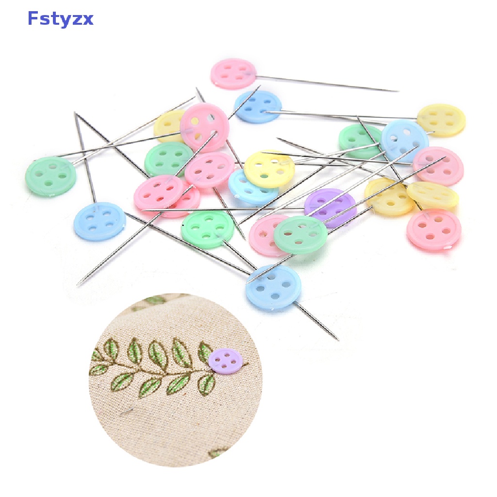 Set 100 Kim Ghim Đầu Hình Hoa Dành Cho May Vá DIY