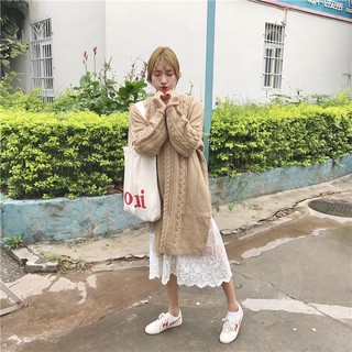 [ Có sẵn ] Váy len xẻ ulzzang ( có ảnh thật + clip )