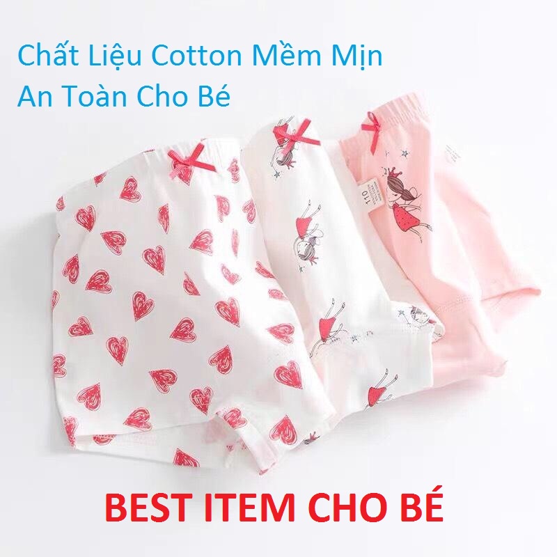 Set 3 quần Chip TeenGo cực đẹp cho bé gái từ 9-32kg, chất liệu cotton co giãn 4 chiều thoải mái cho bé khi mặc