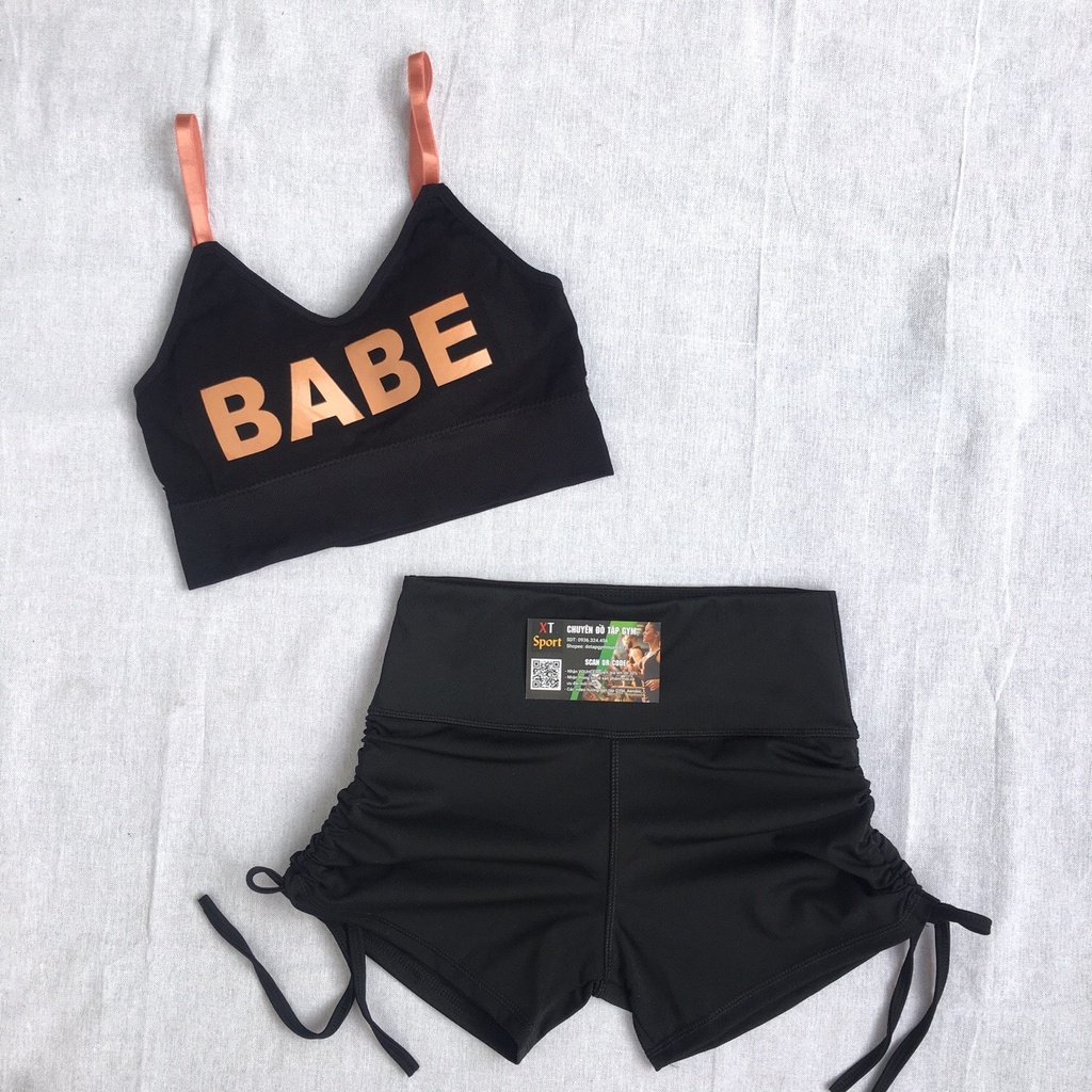 Quần đùi rút dây tập Gym, yoga, aerobic, thể thao. Quần đùi rút dây nữ chất đẹp