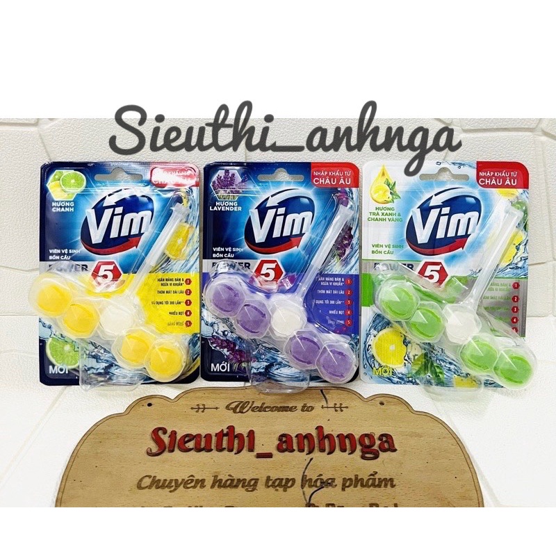 Viên Vệ Sinh Bồn Cầu Vim 55g (vàng/tím/xanh)
