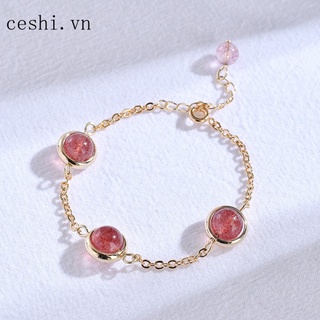Natural strawberry bracelet crystal jewelry