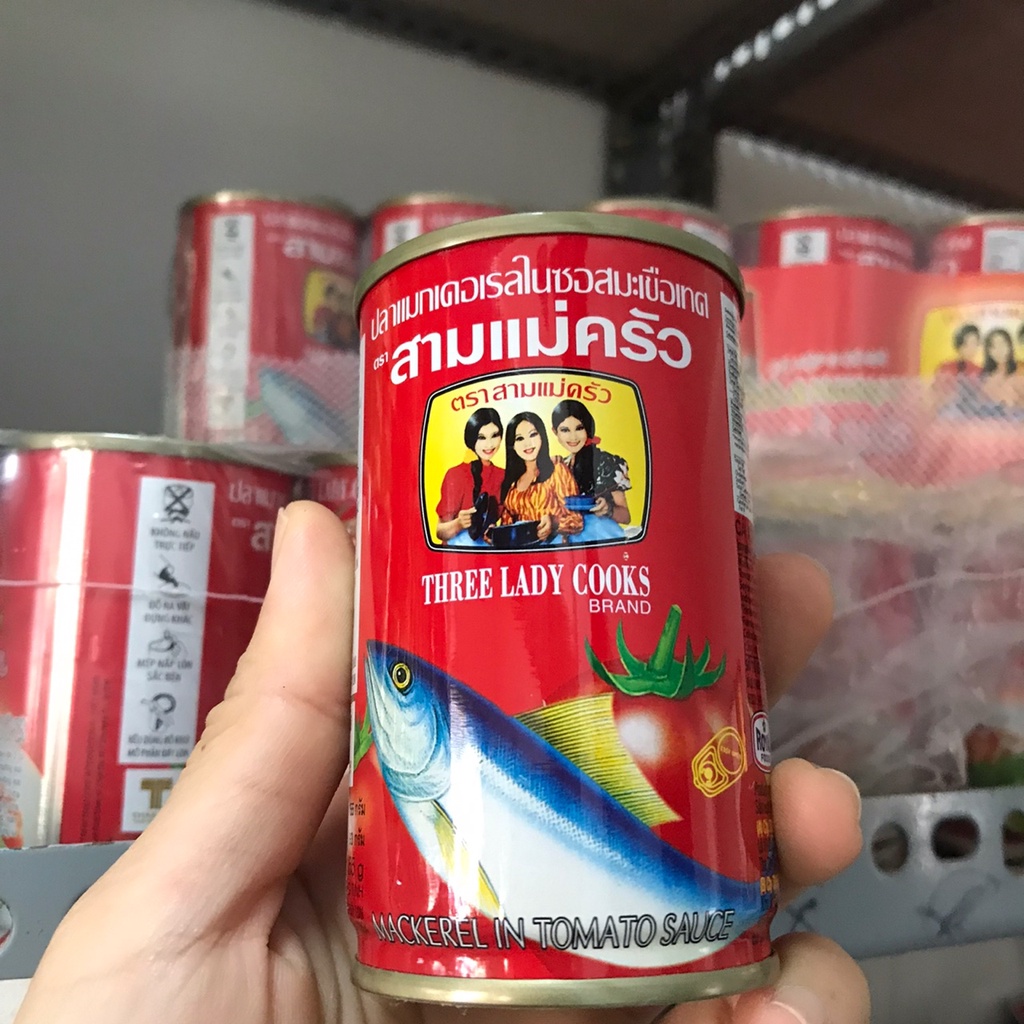 Cá mòi 3 cô gái Three lady cooks - lon 155gram