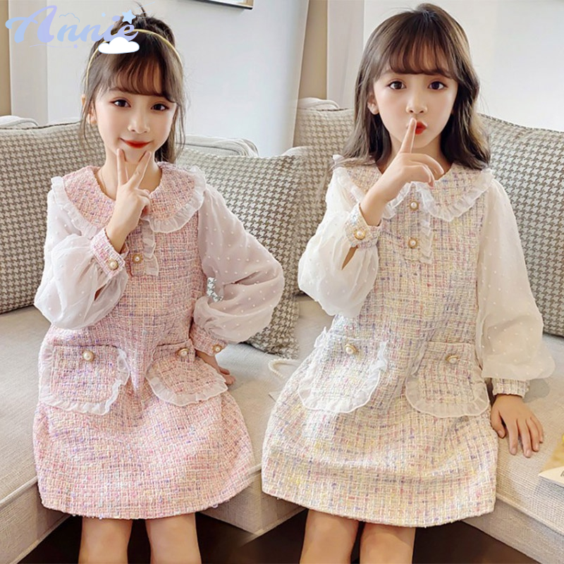 Annie Đầm Công Chúa Nhỏ Xiang Feng Thời Trang Hàn Quốc Mới Cho Bé Gái