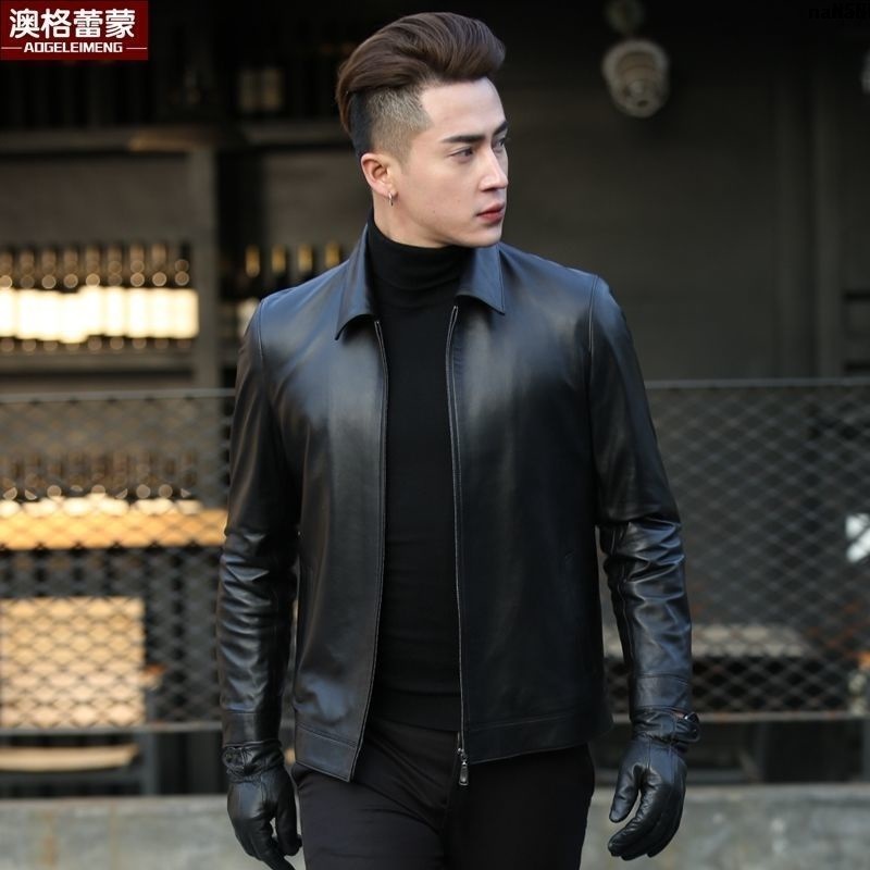 Áo Khoác Da Cừu Phối Cotton Và Da Cừu Cỡ Lớn Phong Cách Trung Niên Cho Nam