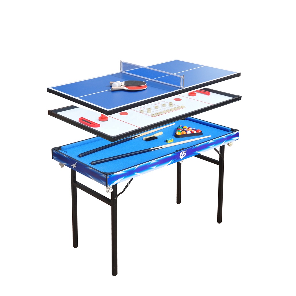 Bàn Bida 4 trong 1 Bóng Bàn, Hockey, Cờ Tường Cỡ Lớn 1m2, Đầy Đủ Phụ Kiện, Bàn Bi A 1,2m Mini Văn Ph