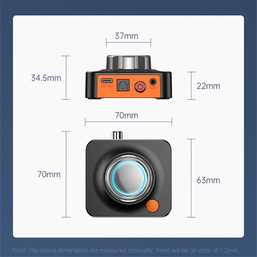 Bộ Chuyển Đổi Âm Thanh Không Dây Bluetooth 5.1 3D AUX 3.5mm Cho Loa Xe Hơi