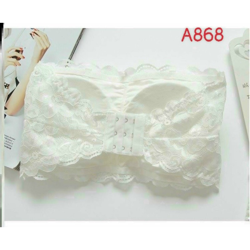 Áo ống ren có mút lót khuy cài, ren đẹp | BigBuy360 - bigbuy360.vn