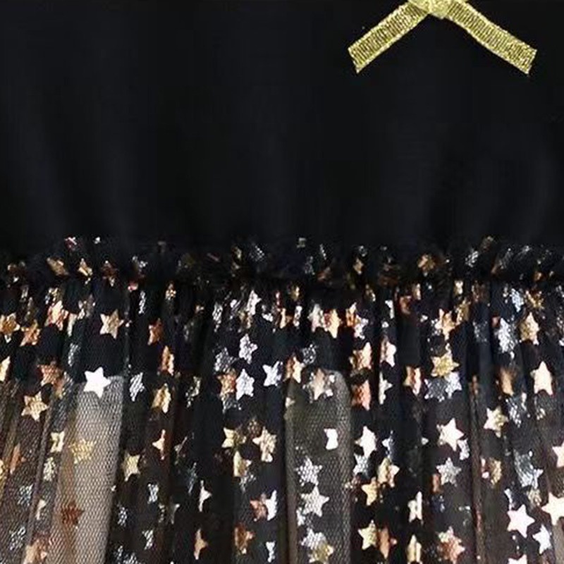 Se7en Đầm Công Chúa Phối Lưới Đính Nơ Phong Cách Hàn Quốc Mùa Hè Cho Bé Gái