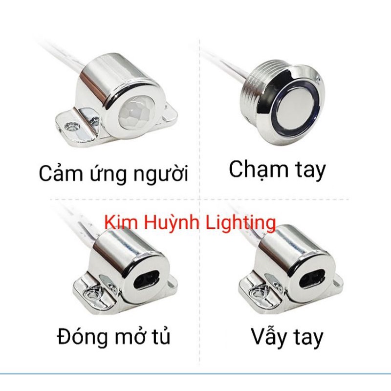 Cảm biến vẫy tay, chạm, cảm ứng người, đóng mở tủ dành cho led 12V