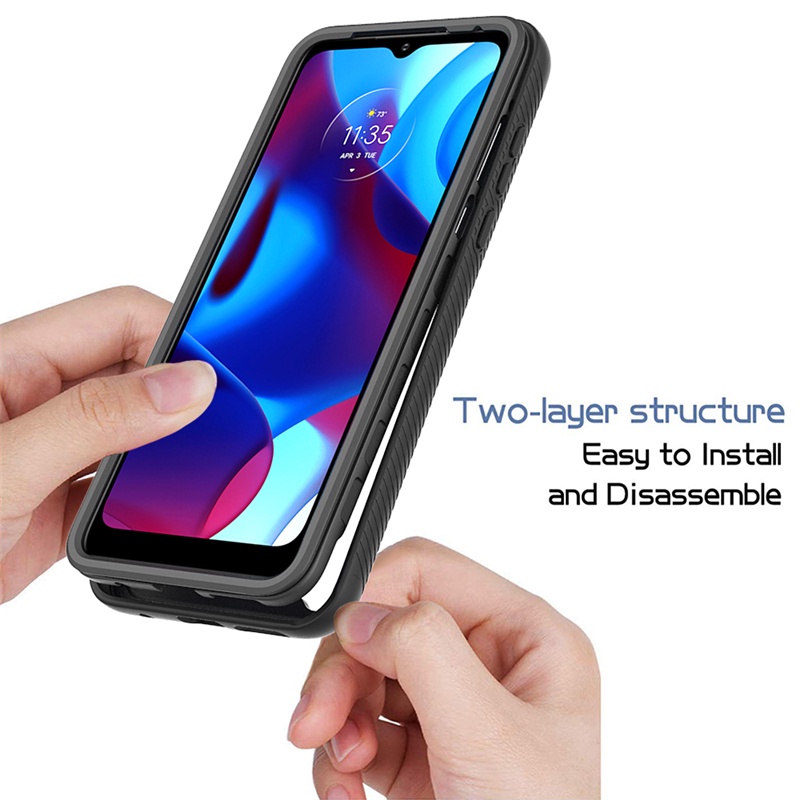 Ốp Điện Thoại 2 Trong 1 Chống Sốc Bảo Vệ 360 Độ Cho Motorola Moto G Pure G Stylus 4G G Power G Stylus 5G 2021 2022