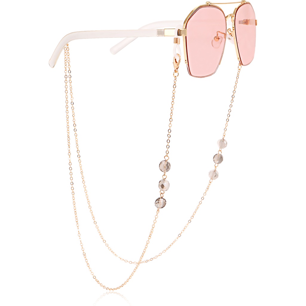 Dây Đeo Mắt Kính Đính Đá Nhiều Màu Sắc Cho Nữ