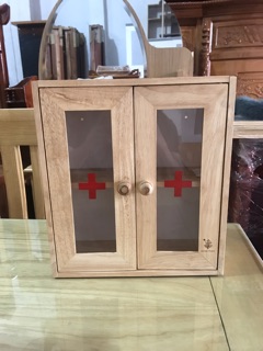 Tủ Thuốc Gỗ Cao Su Ghép