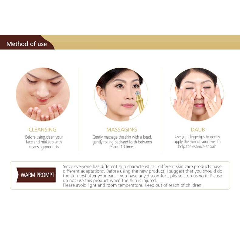 [Hàng mới về]  Serum Dưỡng Da Mắt Loại Bỏ Quầng Thâm Và Nếp Nhăn