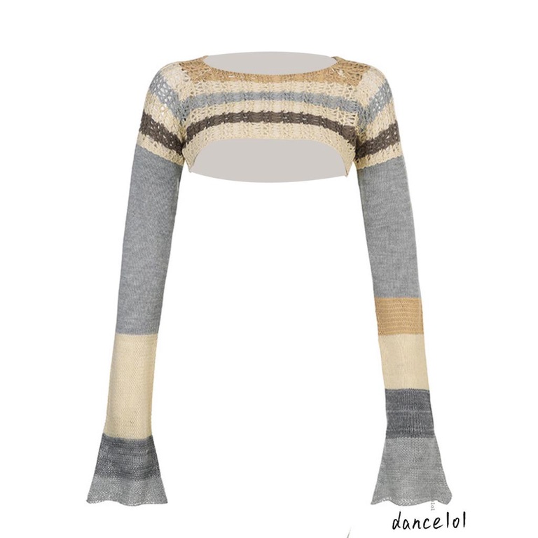 Áo Dệt Kim Tay Dài Cổ Tròn Thời Trang Cho Nữ Khiêu Vũ1O1-