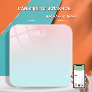 Cân Điện Tử Sức Khỏe Kính Cường Lực Tải Trọng 180kg Màn Hình Led Hiện Đại Độ Chính Xác Cao vt669