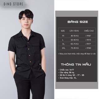 Áo sơ mi nam, áo đũi nam, áo sơ mi chất đũi thoáng mát, không bai xù, kiểu dáng lịch sự văn phòng